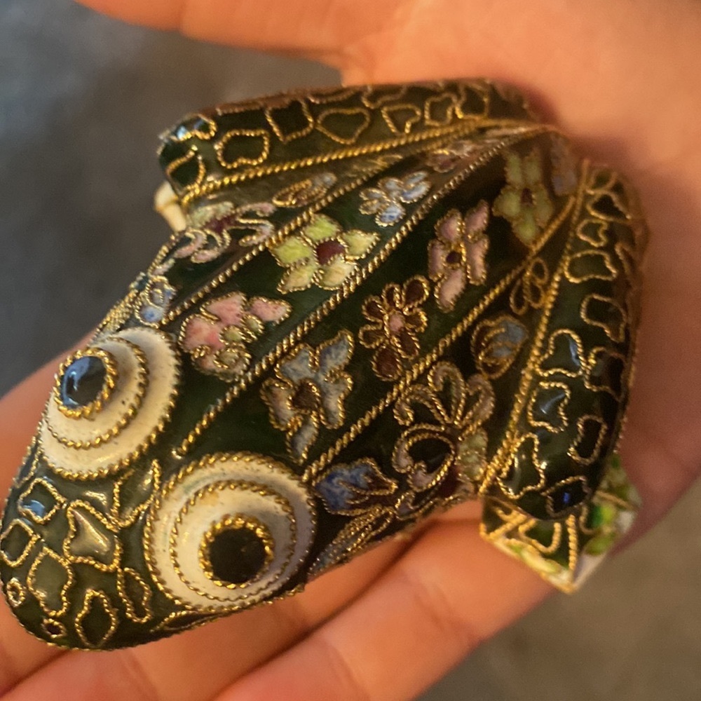 Cloisonne Frog